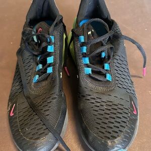 Nike Black and Teal Athletic Shoes